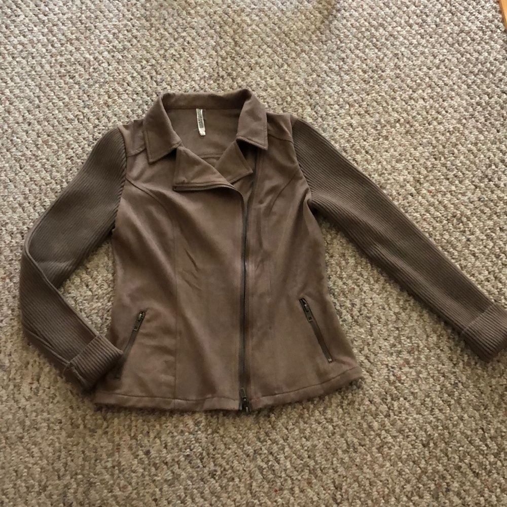 Faux suede shirt/jacket